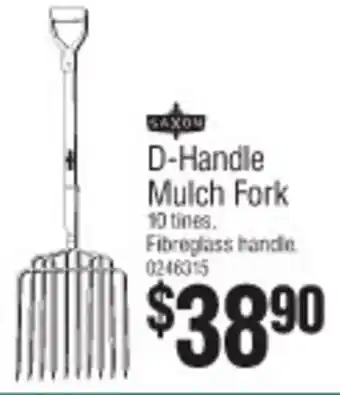 Bunnings D-Handle Mulch Fork 10 Tines offer