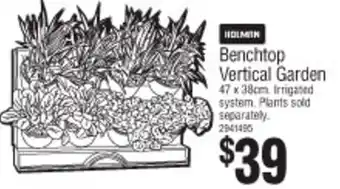 Bunnings Benchtop Vertical Garden 47 x 38cm offer