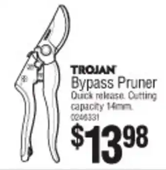 Bunnings Trojan Bypass Pruner offer