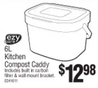 Bunnings Kitchen Compost Caddy 6L offer