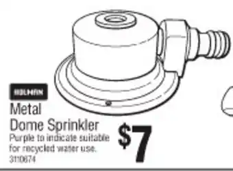 Bunnings Metal Dome Sprinkler offer