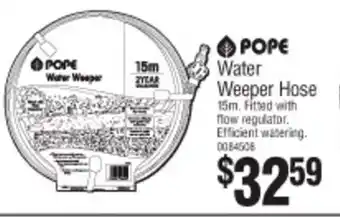 Bunnings Pope Water Weeper Hose 15m offer