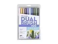 Officeworks Tombow Dual Brush Pen Desert Flora 10 Pack offer