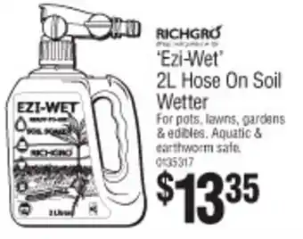 Richgro 'Eze-Wet Hose On Soil Wetter 2L