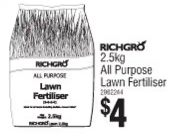 Bunnings Richgro All Purpose Lawn Fertiliser offer