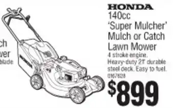 Bunnings Honda 'SUper Mulcher' Mulch or Catch Lawn Mower 140cc offer