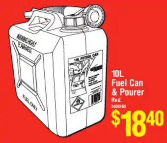 Bunnings Fuel Can & Pourer 10L offer