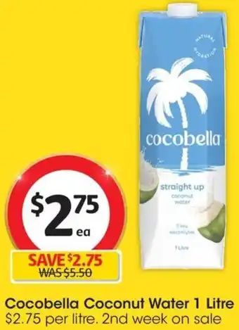 Coles Cocobella Coconut Water 1 Litre offer