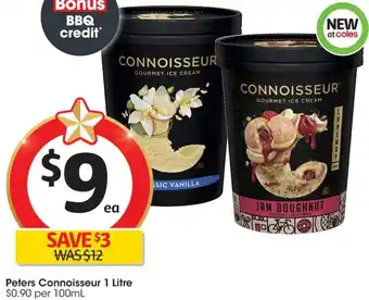 Coles Peters Connoisseur 1 Litre offer