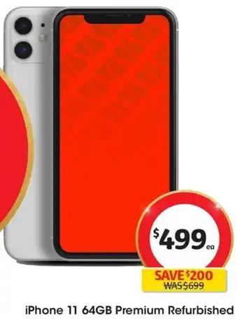Coles iPhone 11 64GB Premium Refurbished offer