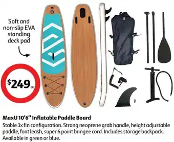 MaxU 10'6" Inflatable Paddle Board