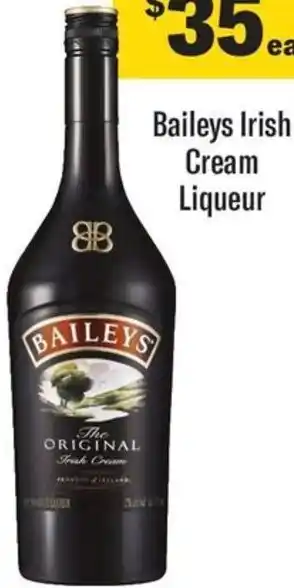 Coles Baileys Irish Cream Liqueur offer