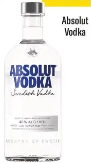 Coles Absolut Vodka offer