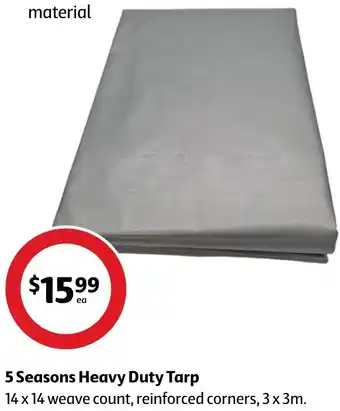 Coles 5 Seasons Heavy Duty Tarp offer