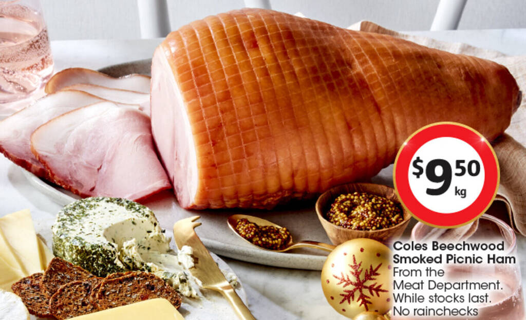 Coles Beechwood Smoked Picnic Ham offer at Coles