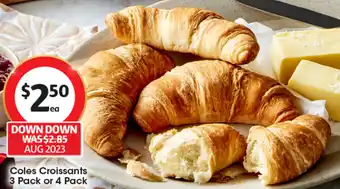 Coles Coles Croissants 3 Pack or 4 Pack offer