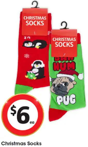 Coles Christmas Socks offer