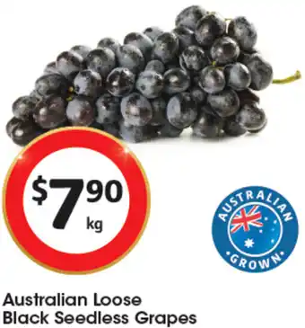 Coles Australian Loose Black Seedless Grapes offer
