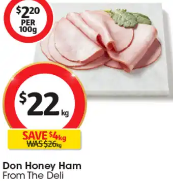 Coles Don Honey Ham offer