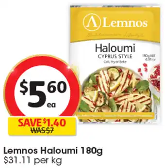 Coles Lemnos Haloumi 180g offer