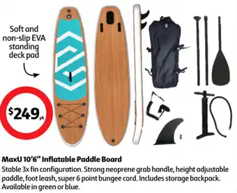 MaxU 10'6" Inflatable Paddle Board