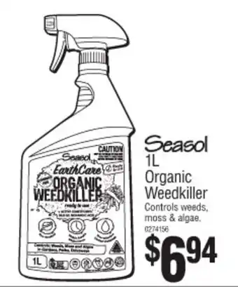 Bunnings Seasol 1L Organic Weedkiller offer