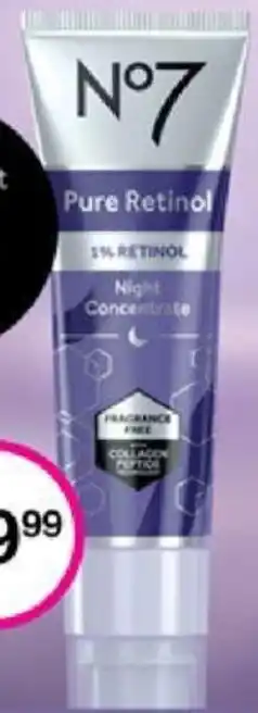 Priceline N°7 Pure Retinol offer