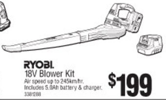 Ryobi 18V Blower Kit