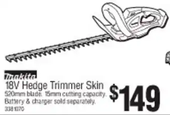 Hedge Trimmer Skin 18V 520mm