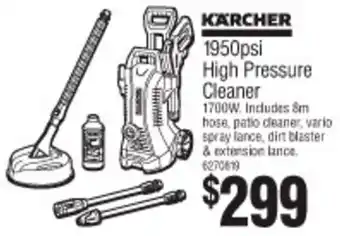 Bunnings Karcher 1950psi High Pressure Cleaner 1700W offer