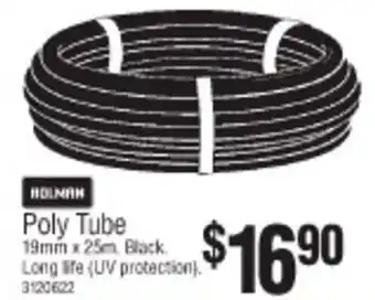 Bunnings Poly Tube 19mm x 25m Black offer