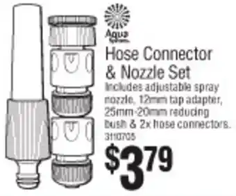 Bunnings Hose Connector & Nozzle Set offer