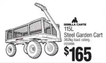 Bunnings Steel Garden Cart 362kg offer