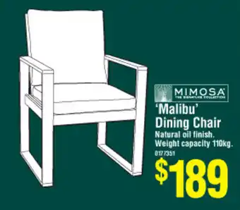 Mimosa 'Malibu' Dining Chair
