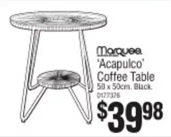 Bunnings 'Acapulco' Coffee Table 50 x 50cm offer
