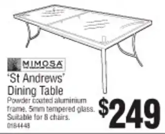 Bunnings Mimosa 'St Andrews' Dining Table offer
