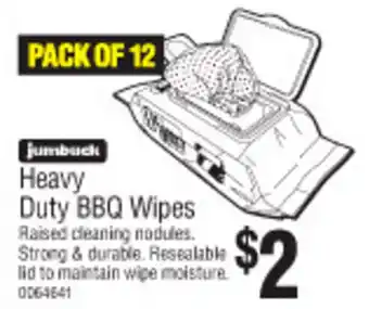 Bunnings Heavy Duty BBQ Wipes offer