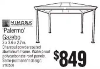 Bunnings Mimosa 'Palermo' Gazebo offer