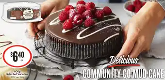 IGA COMMUNITY CO MUD CAKE offer