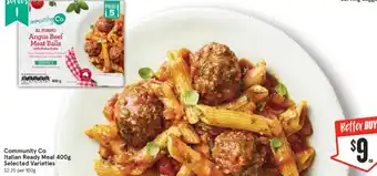 IGA Community Co Italian Ready Meal 400g offer