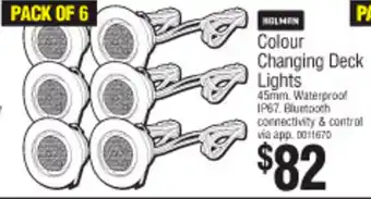 Bunnings Colour Changing Deck Lights 45mm offer
