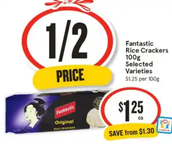 IGA Fantastic Rice Crackers 100g offer