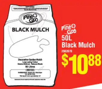 Bunnings Black Mulch 50L offer