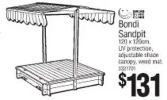 Bunnings Bondi Sandpit 120 x 120cm offer