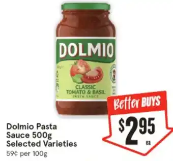 IGA Dolmio Pasta Sauce 500g offer