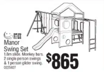 Bunnings Manor Swing Set offer
