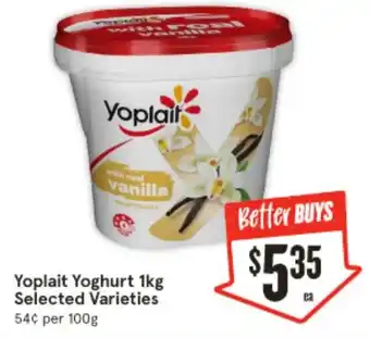 Yoplait Yoghurt 1kg