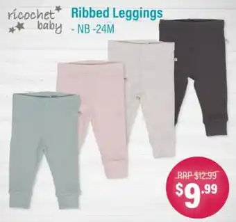 Baby Co Ribbed Leggings - NB -24M