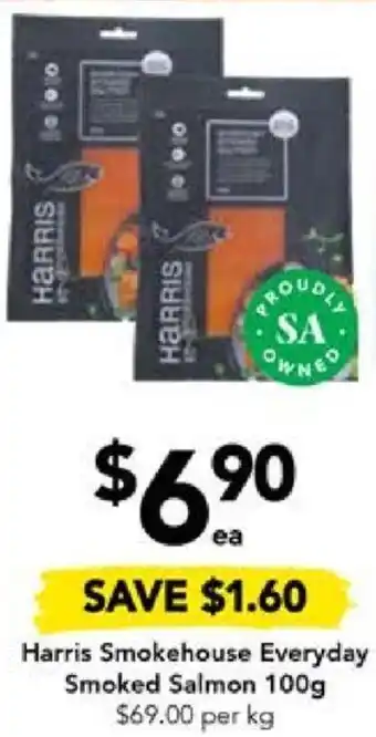 Harris Smokehouse Everyday Smoked Salmon 100g