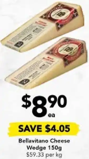Drakes Bellavitano Cheese Wedge 150g offer